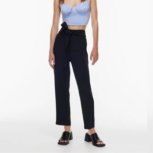 NWT Wilfred tie front pant (black)